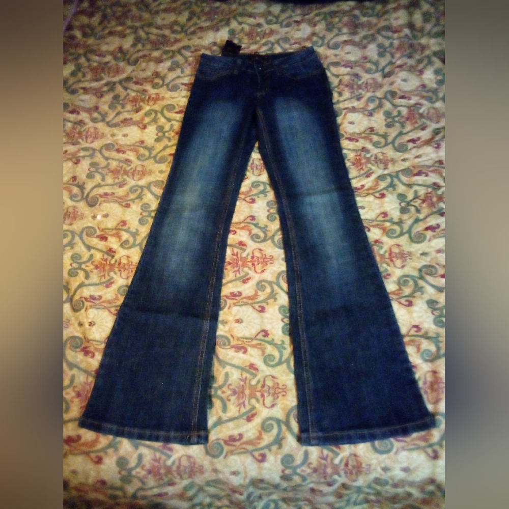 Urban Behaviour (West End) Flare Leg Denim Jeans Pants Women's Sz 00/24 Blue